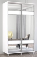 Dulap cu uşi glisante Mobildor-Lux Aron 130x200 White (aron966) K3