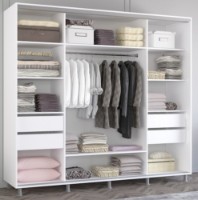 Шкаф-купе Mobildor-Lux Aron 250x200 White (aron3702) K3 фото №2 — интернет-магазин Desire.md