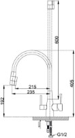 Baterie bucătărie Fabiano FKM 31.21 Flex Black Steel imaginea #2 — magazin online Desire.md