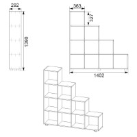 Etajeră Компанит КШ-20 Nimfeia Alb imaginea #2 — magazin online Desire.md