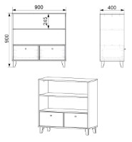 Стеллаж Компанит КШ-25 Нимфея Альба фото №2 — интернет-магазин Desire.md