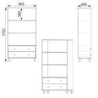 Стеллаж Компанит КШ-26 Ателье Светлый фото №2 — интернет-магазин Desire.md
