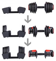 Набор штанга + гантели HMS 3in1 SGR18 фото №3 — интернет-магазин Desire.md