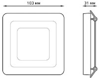 Lampă încorporabilă Gauss Bubbles BL320 imaginea #2 — magazin online Desire.md