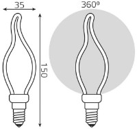 Bec Gauss Filament Artline C37 1000801104