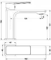 Baterie lavoar Fabiano Lupo 18101 Black imaginea #2 — magazin online Desire.md