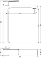 Смеситель для умывальника Fabiano Lupo 18203 Chrome фото №2 — интернет-магазин Desire.md