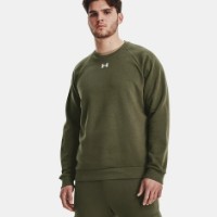 Hanorac pentru bărbați Under Armour Rival Fleece Crew Darkolivegreen XL imaginea #3 — magazin online Desire.md