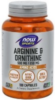 Аминокислоты NOW Arginine & Ornithine 500mg 100cap