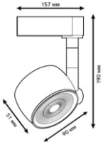 Spot Gauss TR053 Black imaginea #2 — magazin online Desire.md