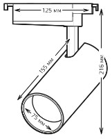 Spot Gauss TR087 White imaginea #2 — magazin online Desire.md