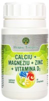 Vitamine Herbal Therapy Calciu + Magneziu + Zinc + Vitamina D3 60tab