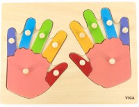 Пазл Viga 12 Пальцы и ручки (44666)