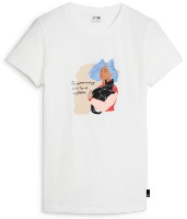 Женская футболка Puma Graphics Positive Vibe Tee Puma White XS фото №1 — интернет-магазин Desire.md