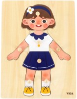 Пазл Viga 7 Девочка - Изучаем части тела (44668)