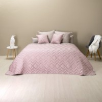 Покрывало MobiCasa Luxe Izzi 220x240 Pudra фото №2 — интернет-магазин Desire.md