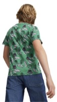 Детская футболка Puma Ess+ Mid 90S Aop Tee B Archive Green 140