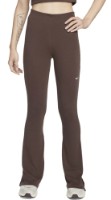 Jambiere damă Nike Chill Knit Tight Mini-Rib Flared Brown XS