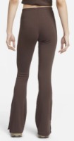 Женские леггинсы Nike Chill Knit Tight Mini-Rib Flared Brown XS