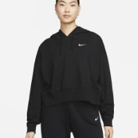 Hanorac damă Nike W Nsw Jrsy Os Po Hoodie Black/White, s.L imaginea #2 — magazin online Desire.md