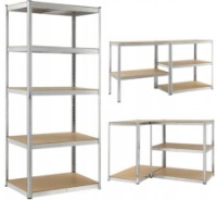 Unitate de rafturi de depozitare FunFit Metal Storage 180x100x50cm (3783)