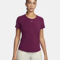 Tricou de dame Nike W Nk One Luxe Df Ss Std Top Bordeaux/Silver, s.XS
