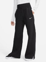 Pantaloni spotivi de dame Nike W Nsw Phnx Flc Hr Pant Wide Black/Sail, s.XL imaginea #1 — magazin online Desire.md