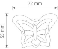 Lampă de veghe Vito Butterfly 5200390