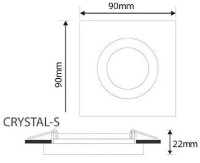 Встраиваемый светильник Vito Crystal-S 2012070 фото №2 — интернет-магазин Desire.md