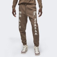 Pantaloni spotivi pentru bărbați Nike Jordan Flt Artst Srs Flc Pant Palomino/Sail, s.XL imaginea #1 — magazin online Desire.md