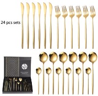 Set tacâmuri Product Polished Cutlery Gold 24pcs imaginea #2 — magazin online Desire.md
