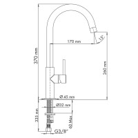 Смеситель для кухни Plados Slimfix UG58 Milk White фото №2 — интернет-магазин Desire.md