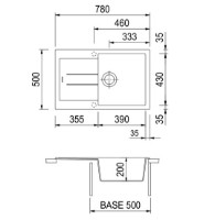 Chiuvetă de bucătărie Plados Elegance AM7810 UG94 Avena imaginea #2 — magazin online Desire.md