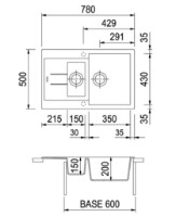 Chiuvetă de bucătărie Plados Elegance AM7815 UG94 Avena imaginea #2 — magazin online Desire.md