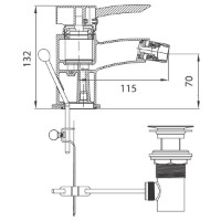 Baterie pentru bideu Ferro Modena BTM6 imaginea #2 — magazin online Desire.md