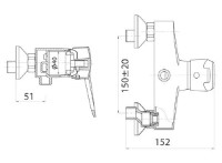 Baterie de duș Ferro Napoli BRN7 imaginea #2 — magazin online Desire.md