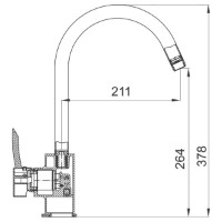 Baterie bucătărie Ferro Modena BTM4 imaginea #2 — magazin online Desire.md