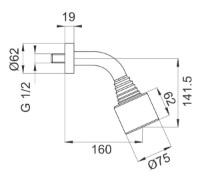 Душевая головка Ferro NPG01 фото №2 — интернет-магазин Desire.md
