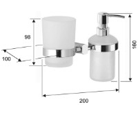 Стакан для зубных щёток Remer FR 18 фото №2 — интернет-магазин Desire.md