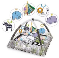 Covor joc pentru copii 4Play Safari 80x80x55cm imaginea #2 — magazin online Desire.md