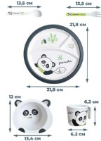 Set de hrănire 4Play Panda 5pcs imaginea #2 — magazin online Desire.md