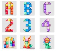 Set de construcție Mideer Geometric Shapes (MD6397) imaginea #2 — magazin online Desire.md