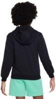 Hanorac pentru copii Nike K Nsw Club Flc Hd Fz Ls Lbr Black/White, s.XS imaginea #2 — magazin online Desire.md