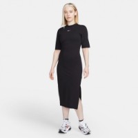 Rochie dame Nike W Nsw Essntl Midi Dress Black XS