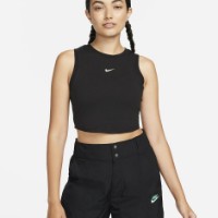Bustieră Nike W Nsw Essntl Rib Crp Tank Black/Sail, s.L imaginea #2 — magazin online Desire.md