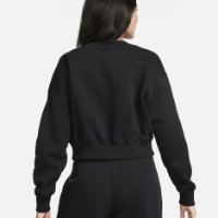 Hanorac damă Nike W Nsw Phnx Flc Crop Vneck Black/Sail, s.M imaginea #2 — magazin online Desire.md