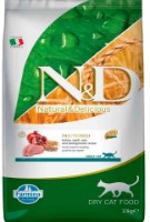 Hrană uscată pentru pisici Farmina N&D Adult Sterilised Turkey & Pomegranate 10kg