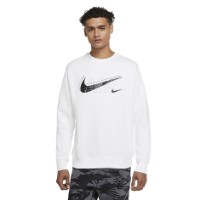 Hanorac pentru bărbați Nike Sweater Sportswear Crew Print Pack White, s.XXL