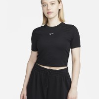 Tricou de dame Nike W Nsw Tee Essntl Slim Crp Lbr Black/White, s.L imaginea #1 — magazin online Desire.md