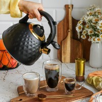 Ceainic Tadar Festo Mat Black-Gold 3L imaginea #5 — magazin online Desire.md